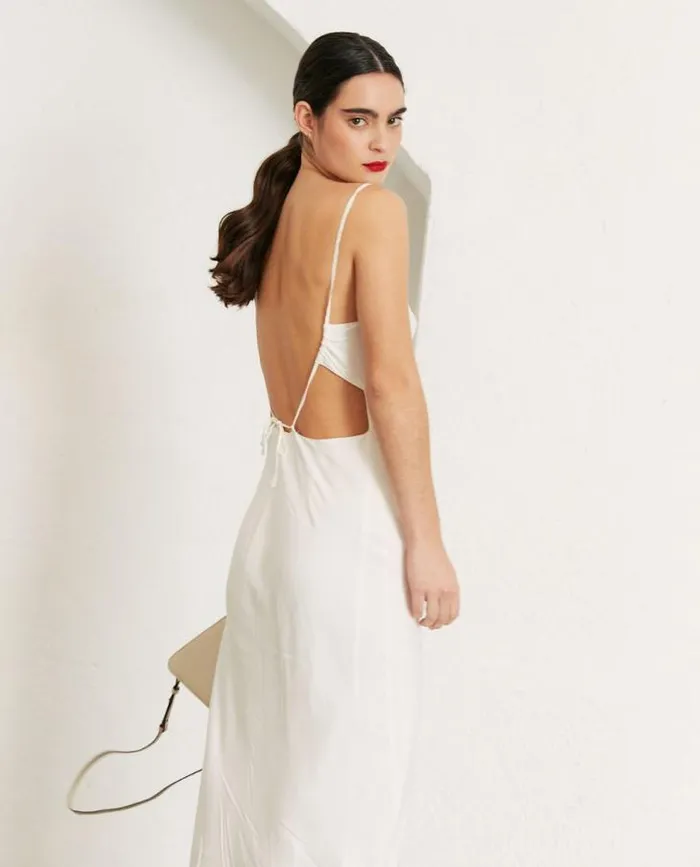 ALOHAS Dresses Women Cruising 8211 White Cotton Dress