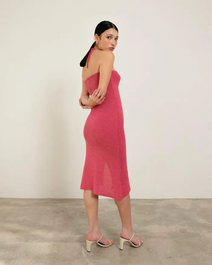 ALOHAS Dresses Women Dancefloor Glim 8211 Pink Knit Dress
