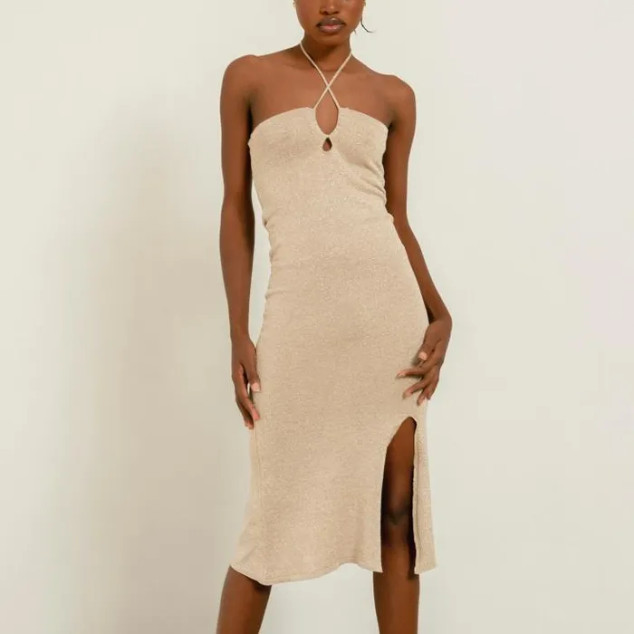 ALOHAS Dresses Women Dancefloor Glim 8211 White Knit Dress
