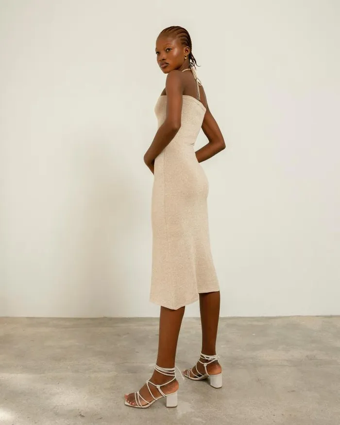 ALOHAS Dresses Women Dancefloor Glim 8211 White Knit Dress
