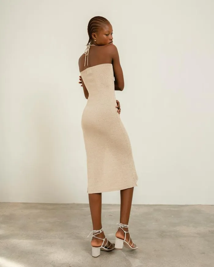 ALOHAS Dresses Women Dancefloor Glim 8211 White Knit Dress
