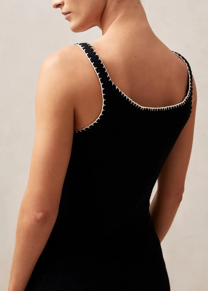 ALOHAS Dresses Women Milan 8211 Black Cotton Dress