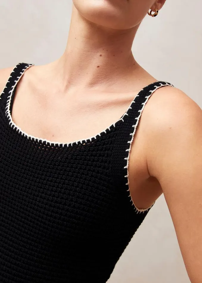 ALOHAS Dresses Women Milan 8211 Black Cotton Dress
