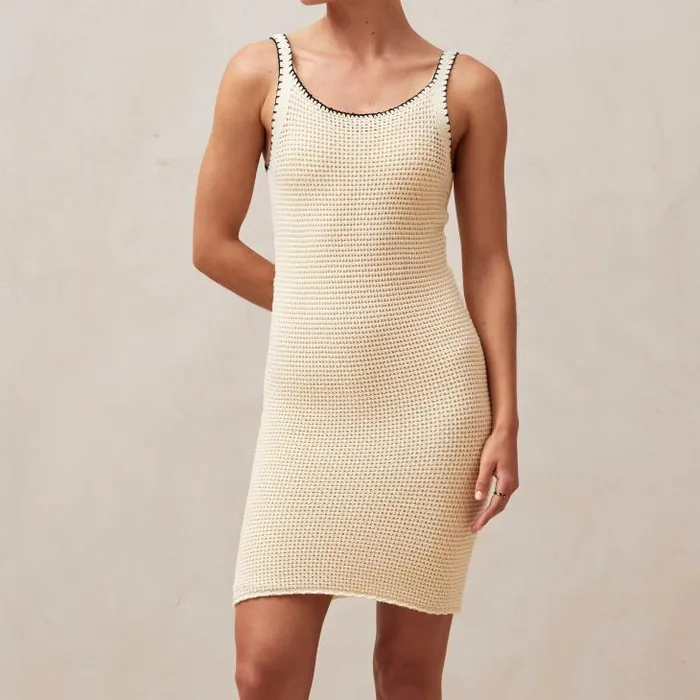 ALOHAS Dresses Women Milan 8211 Cream Cotton Dress