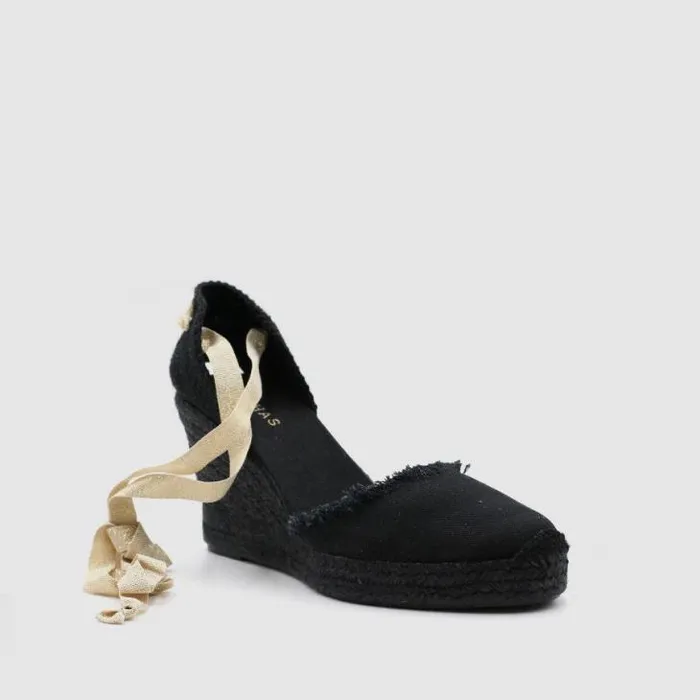 ALOHAS Espadrilles Women Clara By Night 8211 Black Canvas Espadrilles