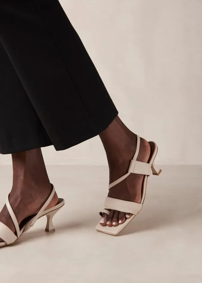 ALOHAS Heels Women Asymmetric Straps 8211 Leather Sandals