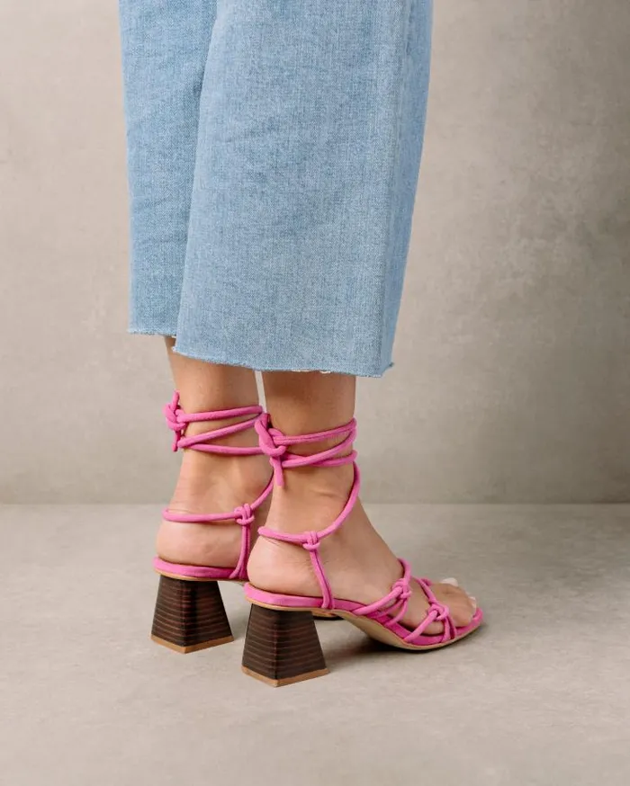 ALOHAS Heels Women Goldie 8211 Pink Leather Sandals