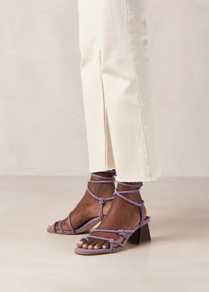 ALOHAS Heels Women Goldie 8211 Purple Leather Sandals