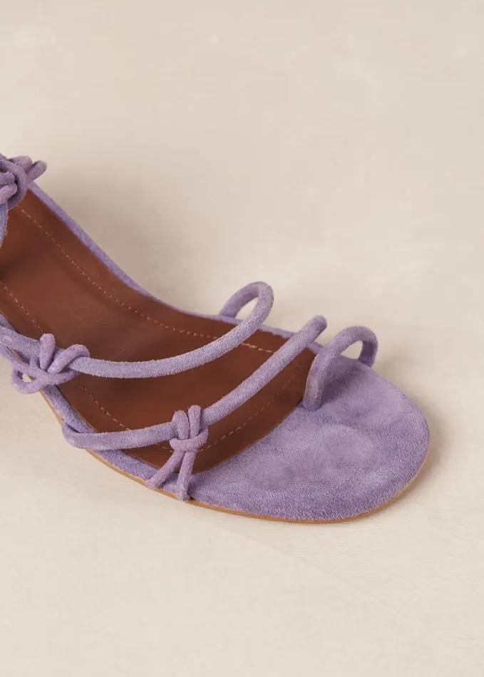 ALOHAS Heels Women Goldie 8211 Purple Leather Sandals