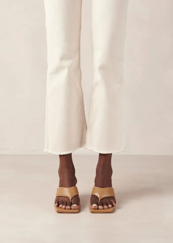 ALOHAS Heels Women Jolla 8211 Brown Vegan Leather Sandals