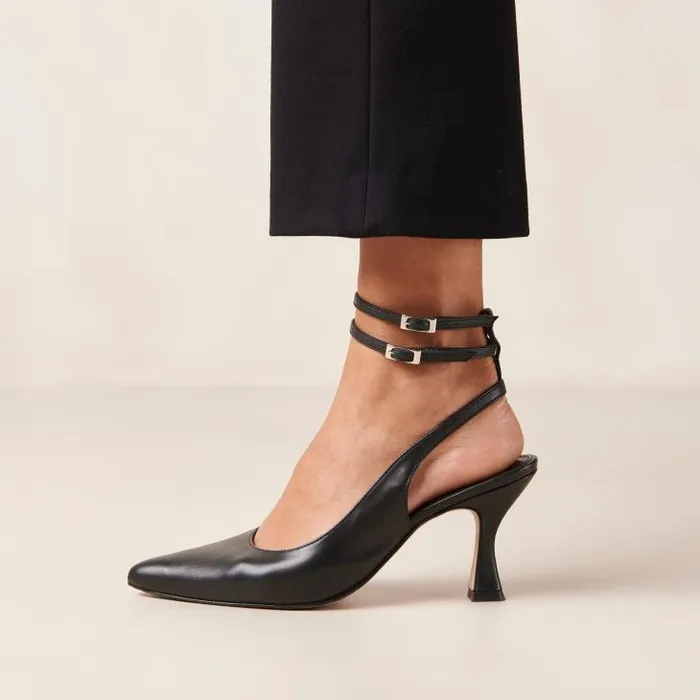 ALOHAS Heels Women Louise 8211 Black Leather Pumps