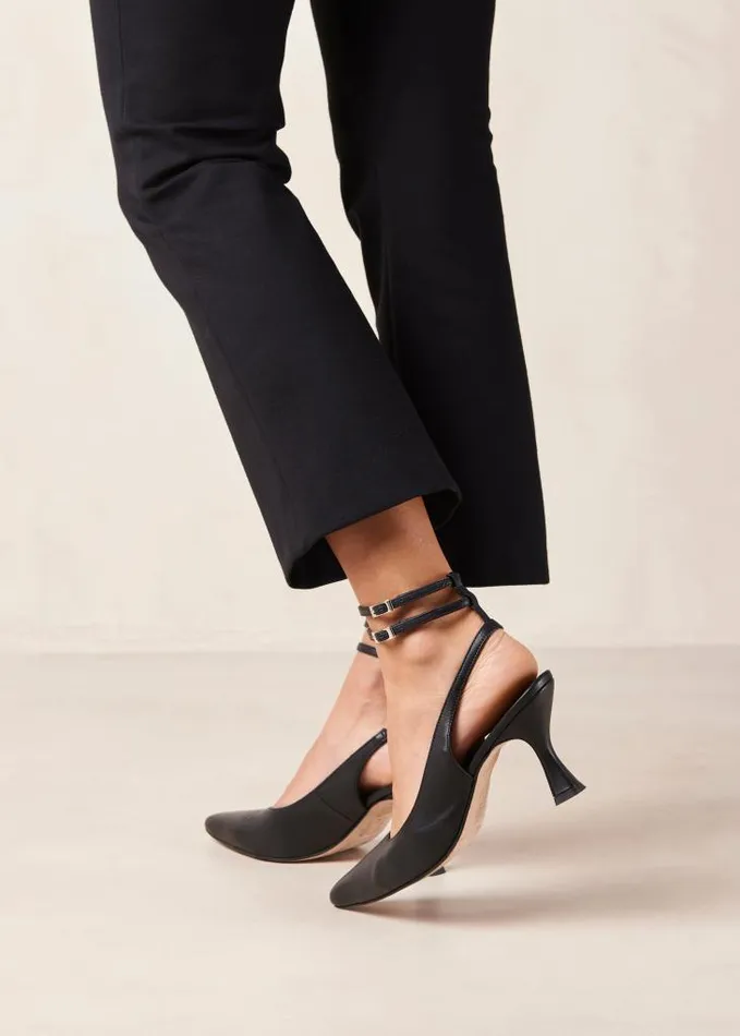 ALOHAS Heels Women Louise 8211 Black Leather Pumps