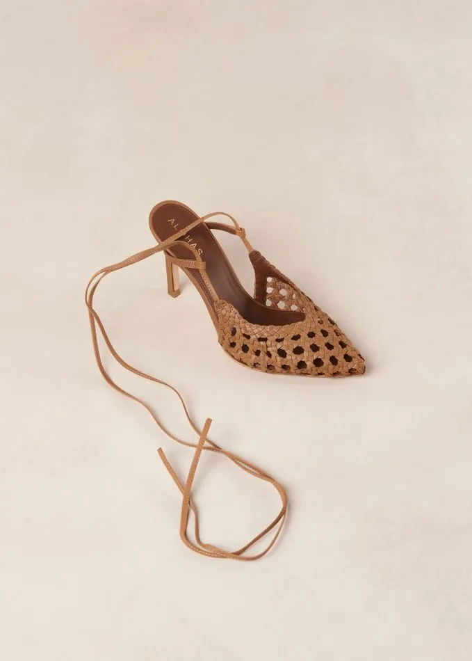 ALOHAS Heels Women Sandstorm 8211 Brown LaceUp Pumps