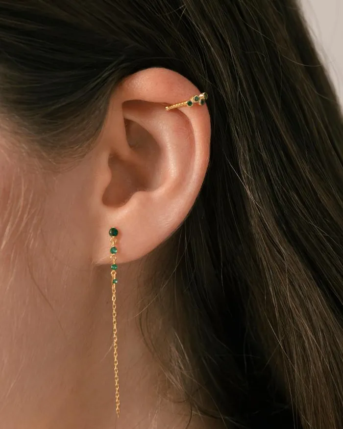 ALOHAS Jewelry Women Jackfruit 8211 Green And Gold Earring