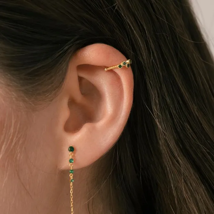 ALOHAS Jewelry Women Jackfruit 8211 Green And Gold Earring