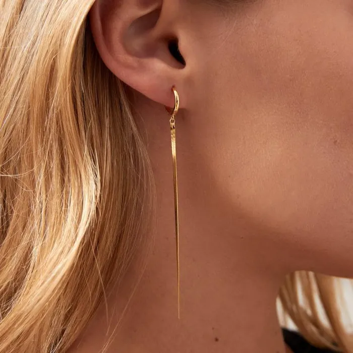 ALOHAS Jewelry Women Line 8211 Gold Earrings