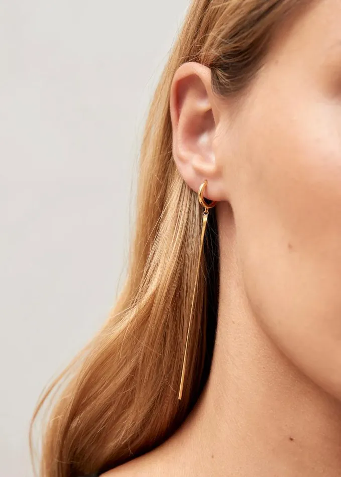 ALOHAS Jewelry Women Line 8211 Gold Earrings