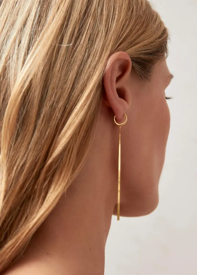 ALOHAS Jewelry Women Line 8211 Gold Earrings