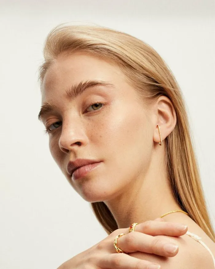 ALOHAS Jewelry Women Pysis 8211 Gold Crystal Earrings