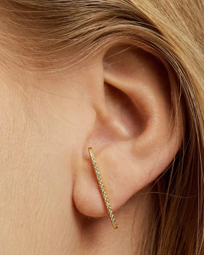 ALOHAS Jewelry Women Pysis 8211 Gold Crystal Earrings
