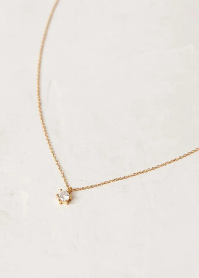 ALOHAS Jewelry Women Rococo 8211 Gold And Clear Crystal Necklace