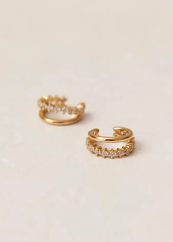 ALOHAS Jewelry Women Starla 8211 Gold Ear Cuff With Crystals