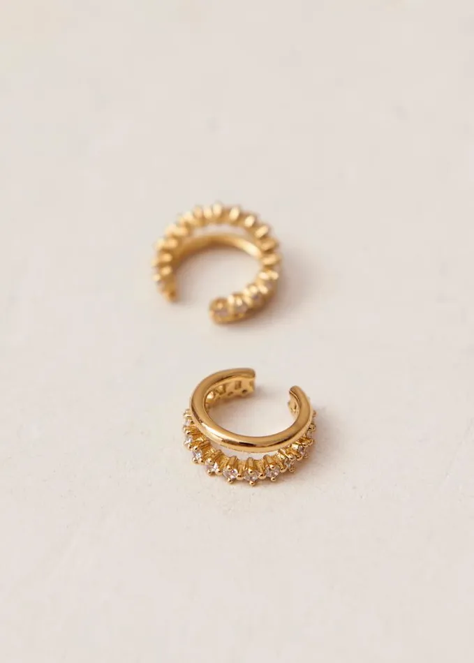 ALOHAS Jewelry Women Starla 8211 Gold Ear Cuff With Crystals