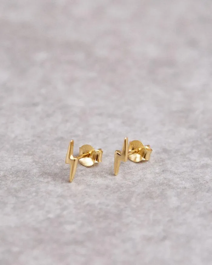 ALOHAS Jewelry Women Thunderbolt 8211 Gold Earrings