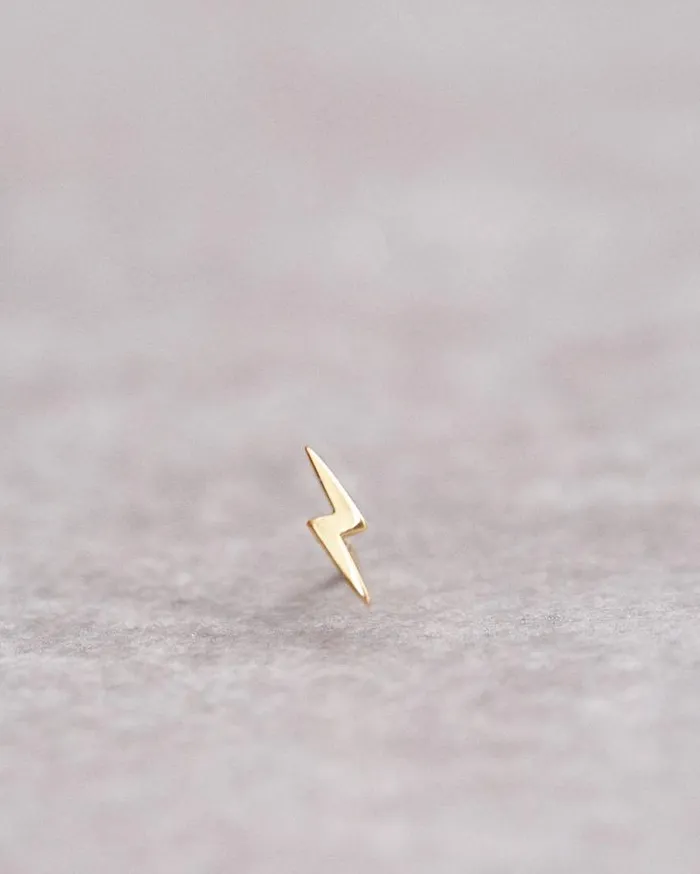 ALOHAS Jewelry Women Thunderbolt 8211 Gold Earrings