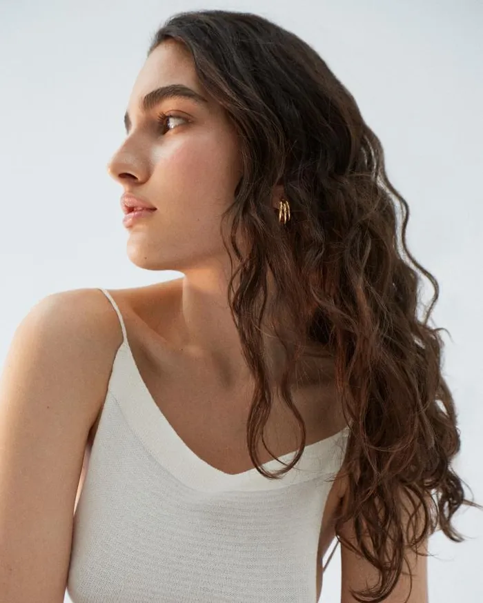 ALOHAS Jewelry Women Trilogy 8211 Gold Earrings