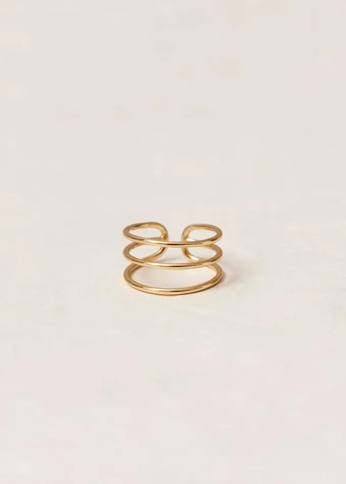 ALOHAS Jewelry Women Viking 8211 Gold Ring