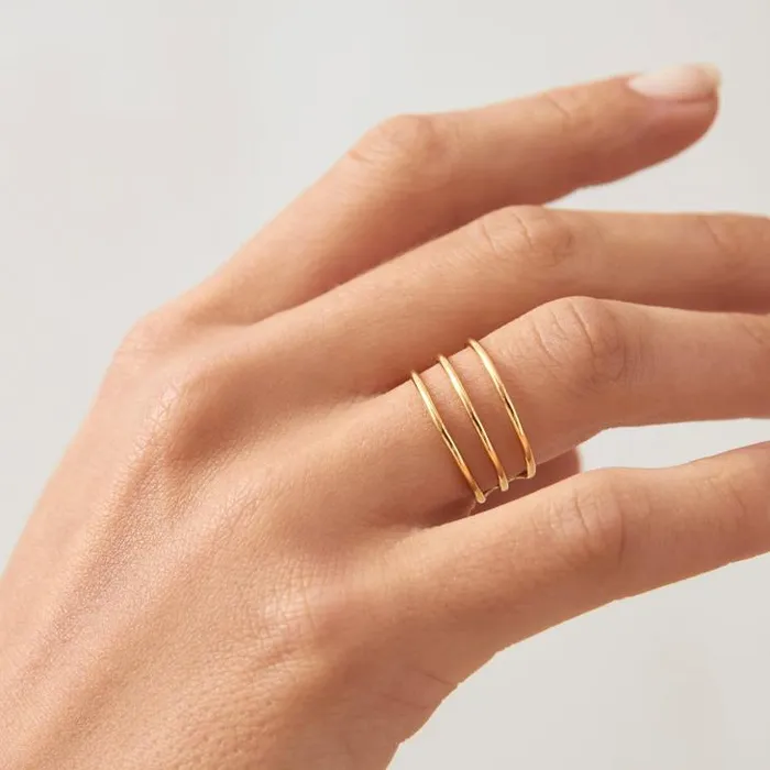 ALOHAS Jewelry Women Viking 8211 Gold Ring