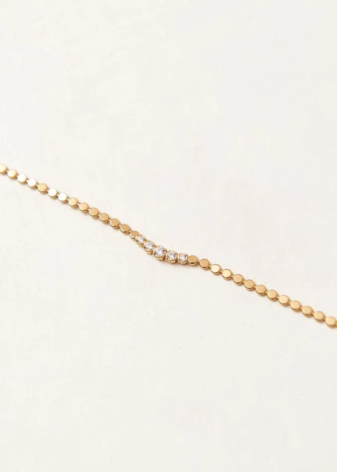ALOHAS Jewelry Women Wilda 8211 Gold Necklace With Crystals