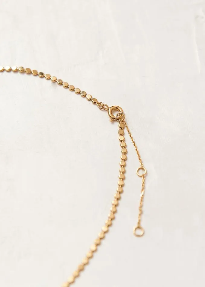 ALOHAS Jewelry Women Wilda 8211 Gold Necklace With Crystals