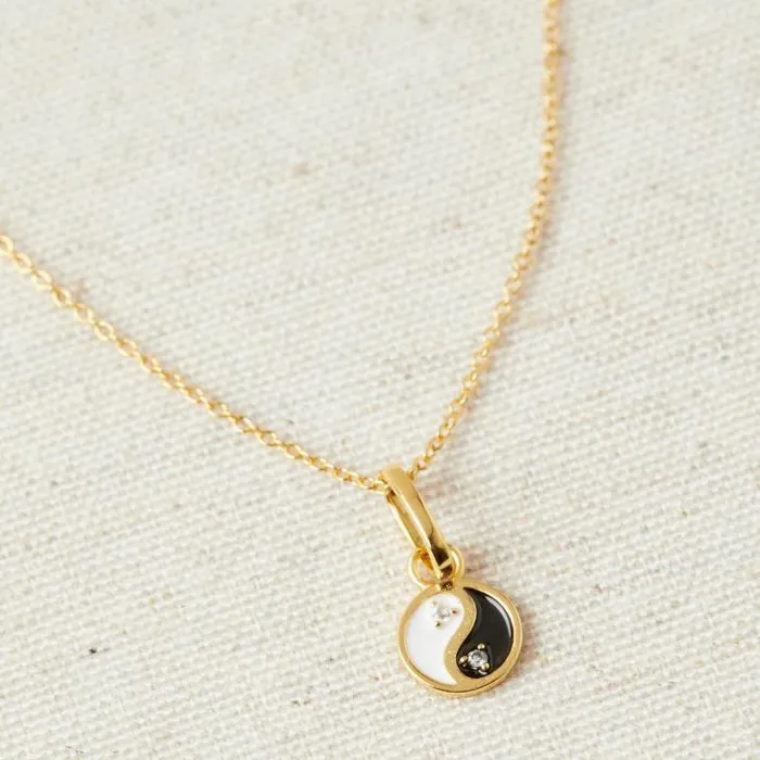ALOHAS Jewelry Women Ying Yang 8211 Gold Necklace