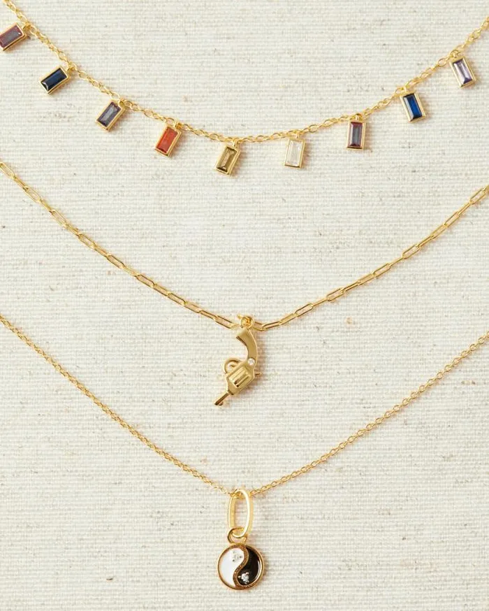 ALOHAS Jewelry Women Ying Yang 8211 Gold Necklace