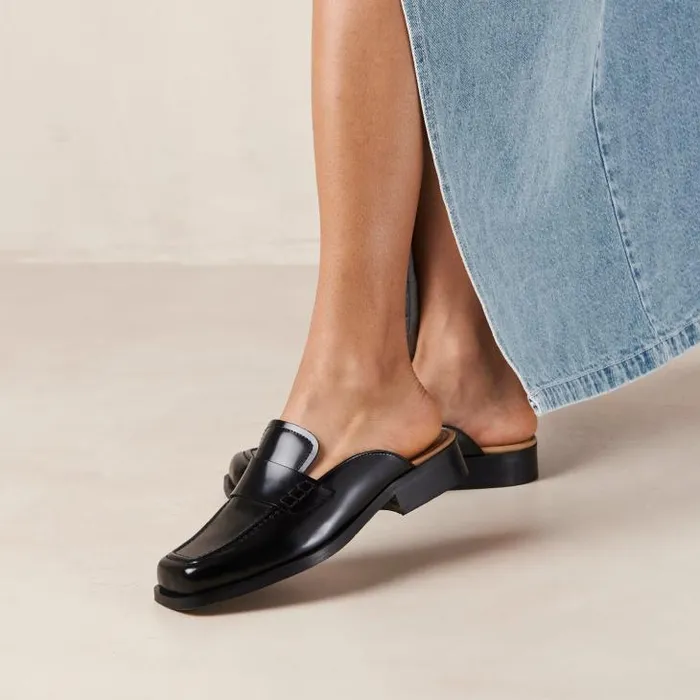 ALOHAS Loafers Women Alfred 8211 Black Loafer Mules