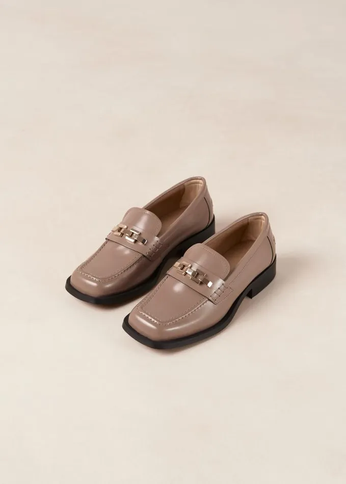 ALOHAS Loafers Women Elliot 8211 Brown GoldChain Loafers