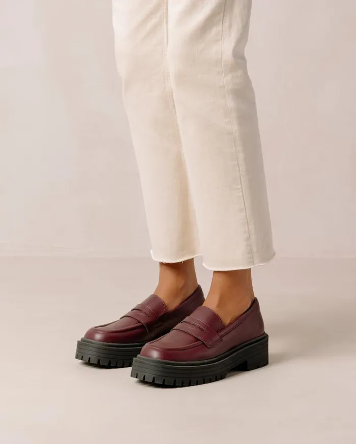 ALOHAS Loafers Women Mask 8211 Purple Vegan Leather Loafers