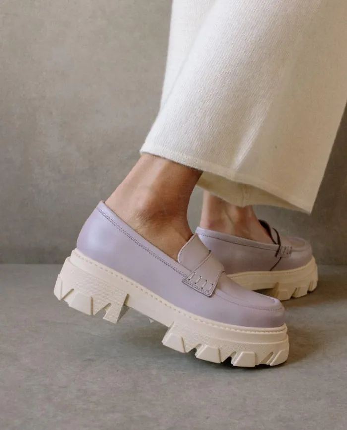 ALOHAS Loafers Women Trailblazer 8211 Purple Leather Loafers