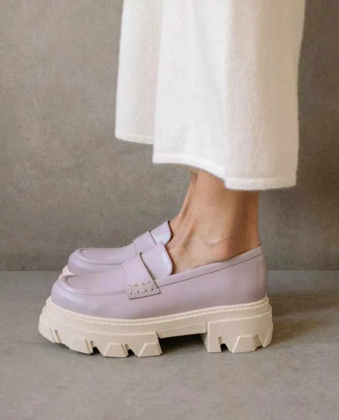 ALOHAS Loafers Women Trailblazer 8211 Purple Leather Loafers