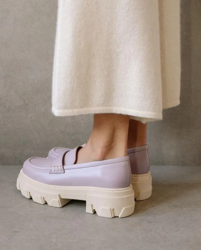ALOHAS Loafers Women Trailblazer 8211 Purple Leather Loafers