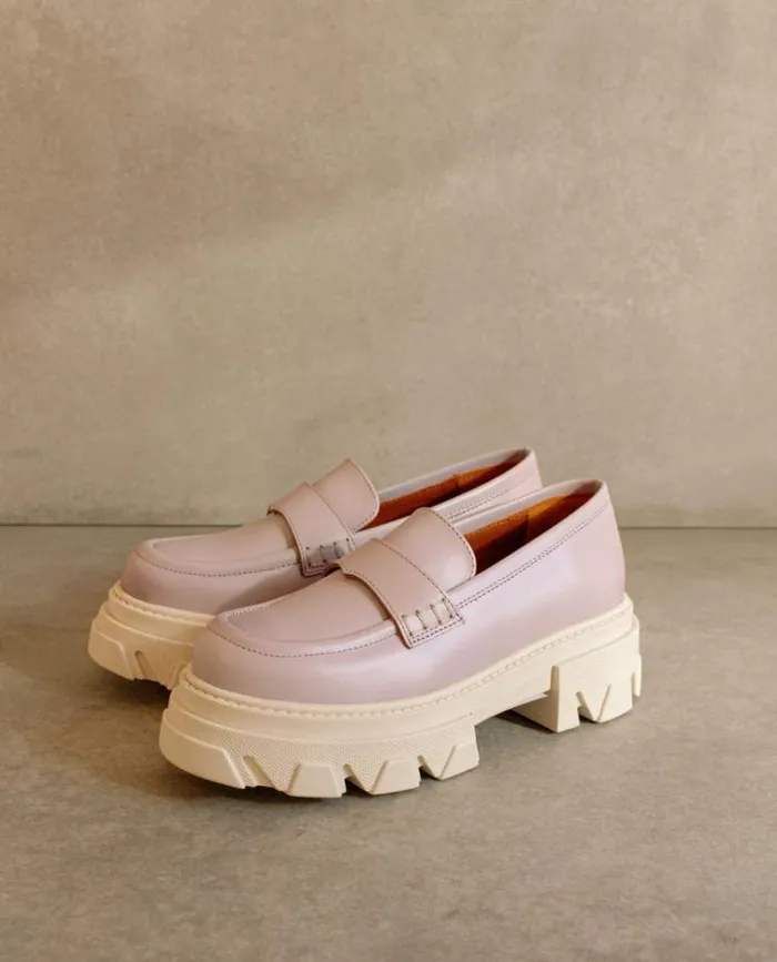 ALOHAS Loafers Women Trailblazer 8211 Purple Leather Loafers