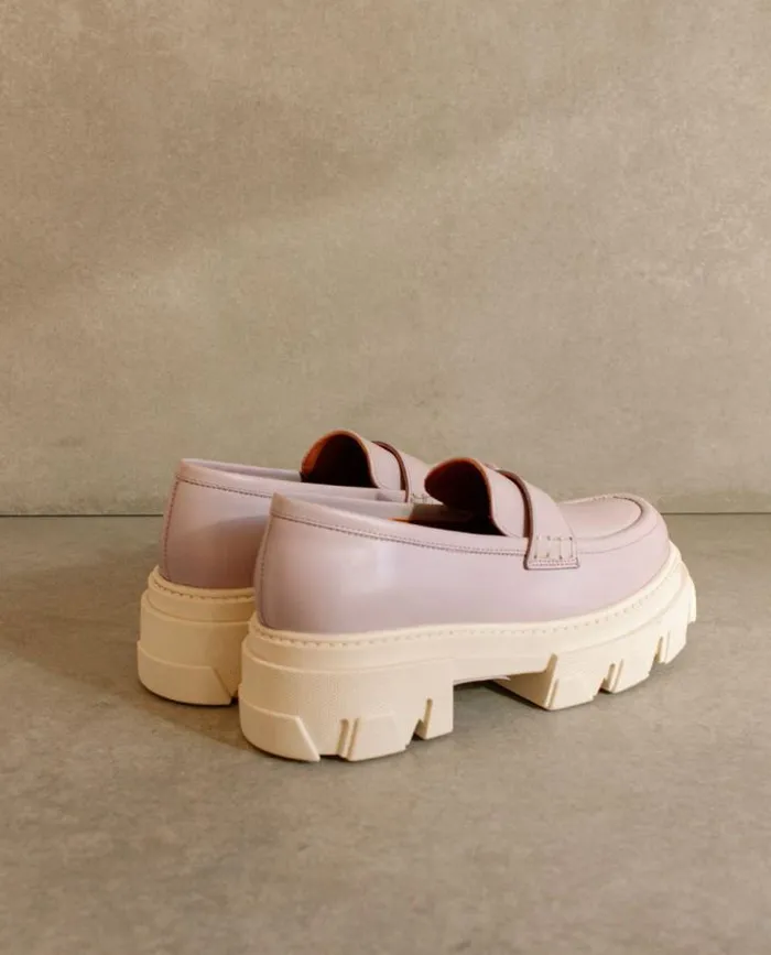 ALOHAS Loafers Women Trailblazer 8211 Purple Leather Loafers