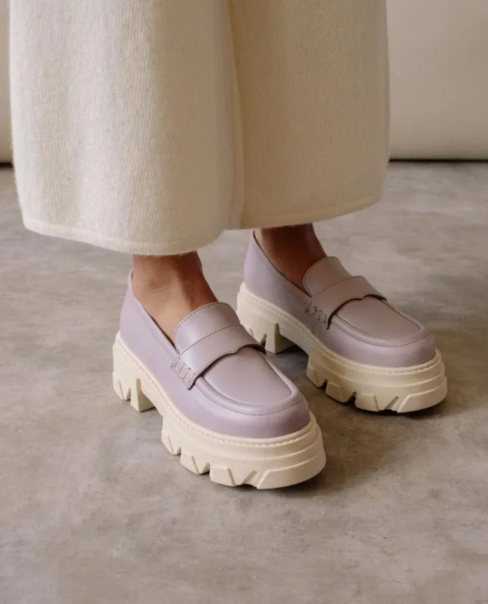 ALOHAS Loafers Women Trailblazer 8211 Purple Leather Loafers