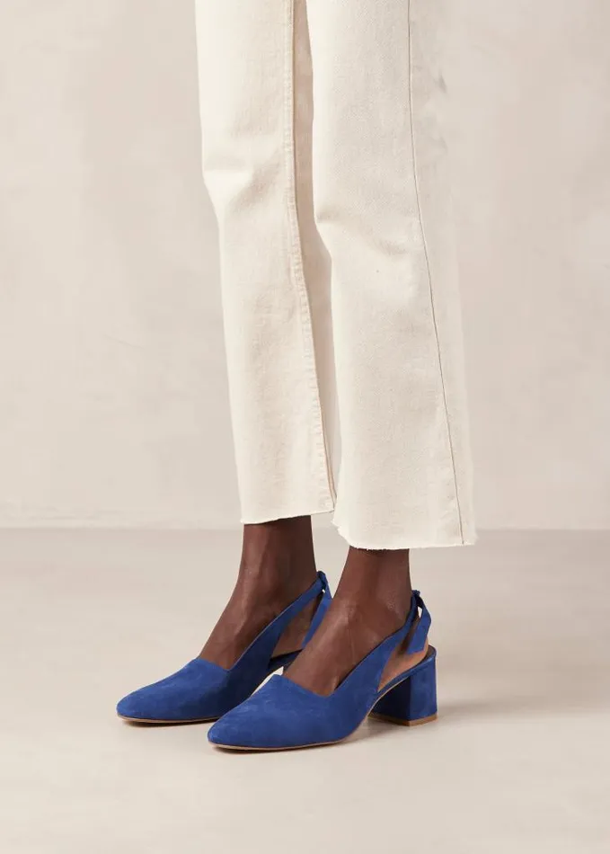 ALOHAS Mules Women Charlotte 8211 Blue Suede Pumps