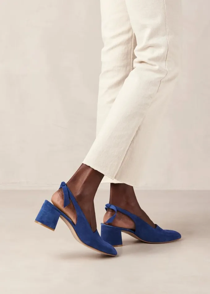 ALOHAS Mules Women Charlotte 8211 Blue Suede Pumps