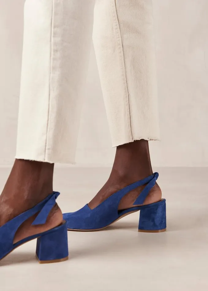 ALOHAS Mules Women Charlotte 8211 Blue Suede Pumps