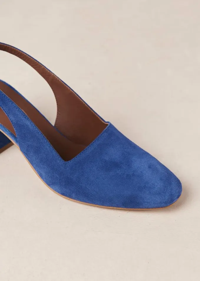 ALOHAS Mules Women Charlotte 8211 Blue Suede Pumps