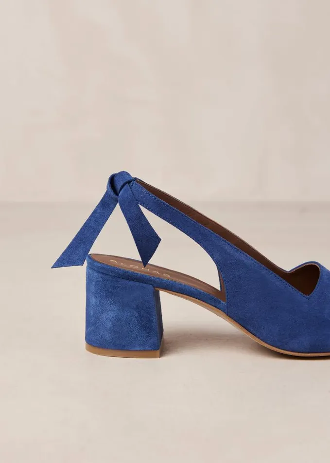 ALOHAS Mules Women Charlotte 8211 Blue Suede Pumps